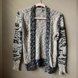 BKE open knit cardigan sweater. Size S.